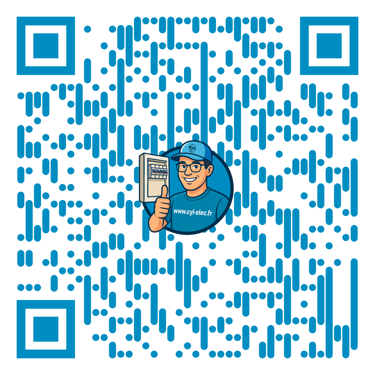 QR code fiche de contact CYL Élec